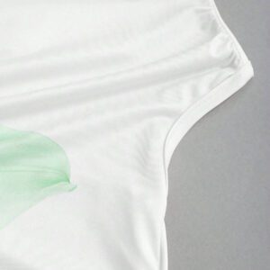 Sweetra Top décontracté pour femmes à épaule oblique plissé avec imprimé floral