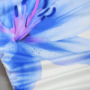 Sweetra Top décontracté pour femmes à épaule oblique plissé avec imprimé floral