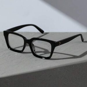 1 pièce Lunettes transparentes en plastique géométrique pour femmes, accessoires pour la vie quotidienne, le bureau, regarder la télévision, jouer aux jeux