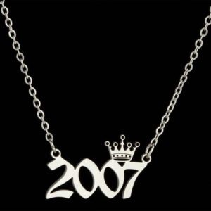 1 Pièce Collier D'année Numérotée En Acier Inoxydable, Commémorant Une Date Unique, Collier Pendentif En Forme De Couronne Pour Anniversaire, Cadeau D'anniversaire Pour Le Cou, Vintage, Élégant Et Minimaliste Collier De Chaîne De Clavicule Pendentif