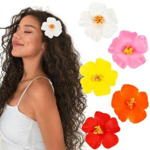 15pcs-Hawaiian Flower Hair Clips, Plum Flower Foam Hair Clips, Hawaiian Tropical Party Decorations, Beach Pool Vacation Wear, Hawaiian Party Supplies, Bridal Wedding. Women Artificial Flowers, Foam Flower Plumeria.