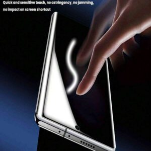 2 Pcs Full Screen Water Gel Film Compatible With SamSung Galaxy Z Flip 7 / Flip 6 / Z Flip 5 / Z Flip 4 / Z Flip 3 5G Full Screen Protection, HD Vision, Support Fingerprint Unlock, Anti-Scratch, Anti-Fingerprint, Ultra-Thin 2pcs