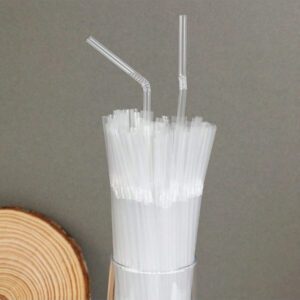 100pcs Transparent Plastic Straws Drinking For Kitchenware Dining Straw Party Beverage 8.19 Inch Long/Diameter 0.2inch Rietjes
