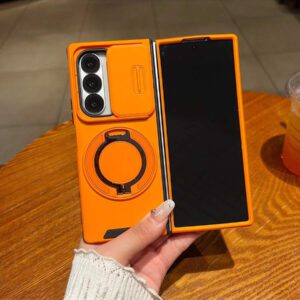 New Luxury Lens Sliding Cover Magnetic Folding Phone Case Compatible With Samsung /6 Fold7/6, Minimalist Protective Cover Compatible With Apple 17/16/15/14/13/12/11 Pro Max, Samsung Galaxy S25/24/23/22 Pro+, Redmi Note 14/13/12 Pro Waterproof Shockproof Anti-Fall Scratch Resistant