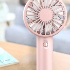 1 pièce Ventilateur électrique portatif mignon de couleur unie pour les oreilles, ventilateur mini rechargeable USB pour rafraîchissement d'été, sports extérieurs, plage, bureau, école, fête au bord de la piscine et utilisation quotidienne, rafraîchissement d'été, plage, voyage