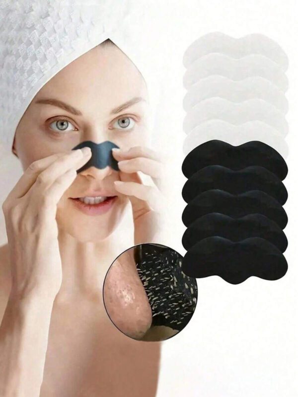 30 pièces de bandelettes nettoyantes du visage au charbon de bambou, convenant pour les points noirs, le nettoyage des pores, le retrait en profondeur des points noirs du nez, le contrôle efficace de l'huile pour les hommes et les femmes – Image 2