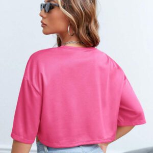 SHEIN EZwear T-shirt court à lettres