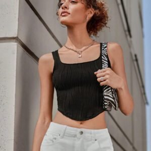 SHEIN EZwear Top sans manches unicolore
