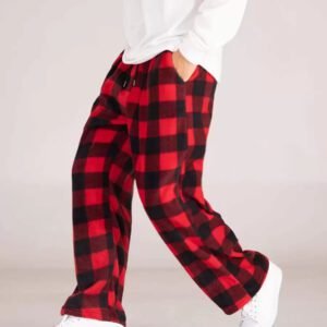 Manfinity Hypemode Men's Gingham Pattern Slant Pocket Pants