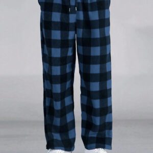 Manfinity Hypemode Men's Gingham Pattern Slant Pocket Pants