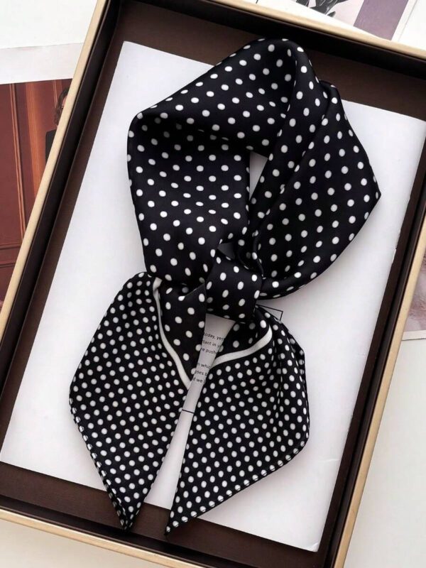 1 pièce Bandana floral imprimé carré en imitation soie 70 pour femme, écharpe carrée, écharpe pour la protection du cou, utilisable au quotidien – Image 14