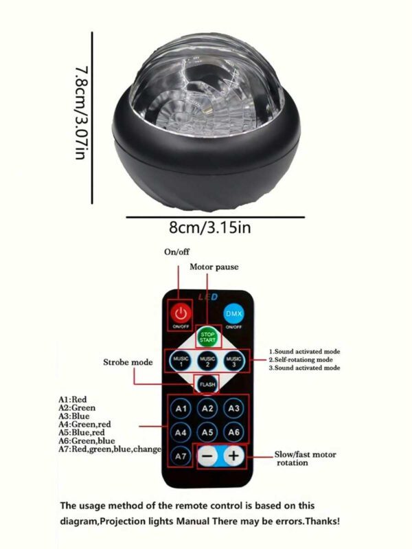 1 pièce Projecteur d'étoiles, Projecteur de galaxie, Projecteur de vagues océaniques, Projecteur de lumière d'eau pour veilleuse de chambre à coucher, lampe à eau pour adultes, salle de jeux, salle de cinéma maison, plafond, décoration de chambre, cadeau – Image 12