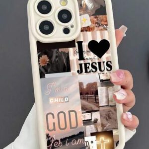 1 pièce Étui de téléphone TPU antichoc à motif paysage romantique, compatible avec 16 15 14 13 12 11 Pro Max, étanche, anti-chute, résistant aux rayures