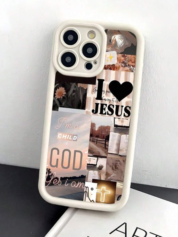 1 pièce Étui de téléphone TPU antichoc à motif paysage romantique, compatible avec 16 15 14 13 12 11 Pro Max, étanche, anti-chute, résistant aux rayures – Image 4