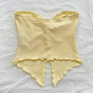 SHEIN Débardeur asymétrique à dos ouvert confortable et minimaliste pour filles préadolescentes