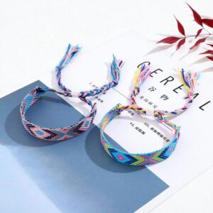 6pcs/Set Random Color Bohemian Fringe Woven Friendship Bracelet, Fashionable Lucky Bracelet Suitable For Ladies' Daily Wear, Dinner And Dating