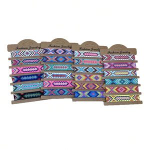 6pcs/Set Random Color Bohemian Fringe Woven Friendship Bracelet, Fashionable Lucky Bracelet Suitable For Ladies' Daily Wear, Dinner And Dating