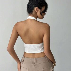 Débardeur à encolure bateauCouleur unie, mode pour l'été