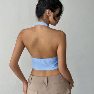 Débardeur à encolure bateauCouleur unie, mode pour l'été