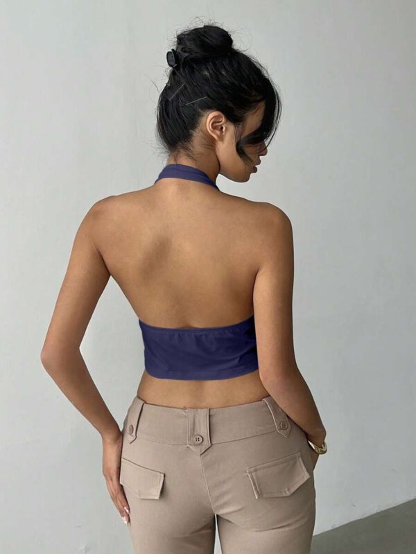 Débardeur à encolure bateauCouleur unie, mode pour l'été – Image 31