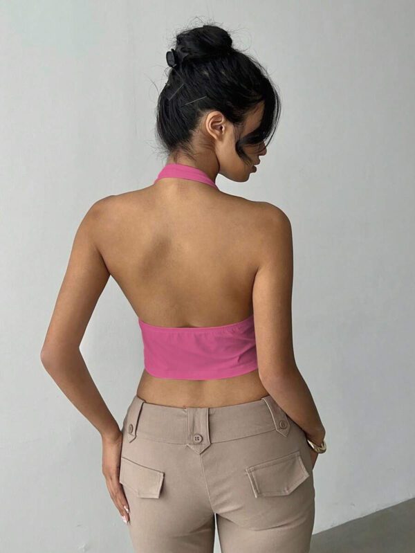 Débardeur à encolure bateauCouleur unie, mode pour l'été – Image 55
