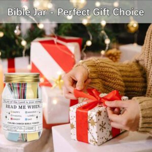 Bocal de versets bibliques, bocal en verre/plastique "Espoir" avec versets bibliques pour femmes, cadeaux religieux pour hommes, versets bibliques dans un bocal, cadeaux de remise des diplômes, bocal de prière, accessoires Jésus, "à lire quand" bocal de versets bibliques, accessoires bibliques, articles bibliques, cartes de versets bibliques, cadeaux de bocal de prière pour femmes