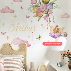 1 pièce Sticker mural de papillon violet de bande dessinée, décalcomanie murale avec texte personnalisé, personnalisez votre signature, créez votre propre espace, décoration murale pour chambre à coucher, salon, maison, matériau PVC amovible, cadeaux pour anniversaire, remise des diplômes, Slow Summer Living, multifonctionnel, exquis, élégant, de haute qualité, coloré, moderne, personnalisé, unique, cadeaux idéaux pour lui, salle de thé, maison, jardin, bureau, pour anniversaires, pour la Saint-Valentin, pour la Fête des mères, pour les anniversaires, pour la Fête des pères, pour la remise des diplômes, pour les mariages, pour le pendaison de crémaillère