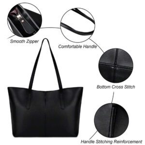 NEWHEY Sac à main et sac à bandoulière femme de taille moyenne, portefeuille en PU avec poignée supérieure (32*25*14cm), sacs de travail attrayants pour femmes