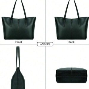 NEWHEY Sac à main et sac à bandoulière femme de taille moyenne, portefeuille en PU avec poignée supérieure (32*25*14cm), sacs de travail attrayants pour femmes