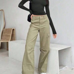 3 pièces/set T-shirt à manches longues et col rond unicolore pour femmes, hauts casual slim fit, pour le printemps et l'automne