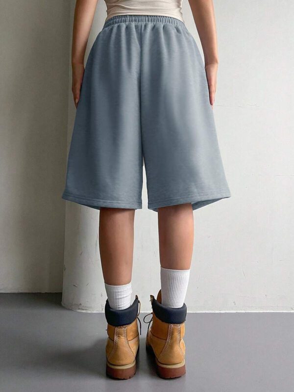 DAZY Short en maille à taille élastique et cordon de serrage pour femmes, style décontracté et polyvalent – Image 41