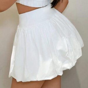 SHEIN SXY Jupe-short bulles sexy de style ligne-A pour femme, idéal pour les vacances