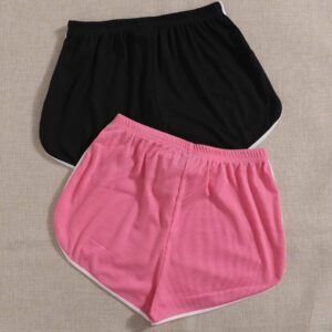 SHEIN EZwear 2 paquets de shorts d'été à nœud à la taille avec jambes évasées