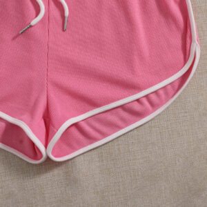 SHEIN EZwear 2 paquets de shorts d'été à nœud à la taille avec jambes évasées