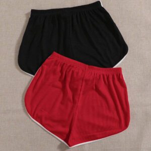 SHEIN EZwear 2 paquets de shorts d'été à nœud à la taille avec jambes évasées