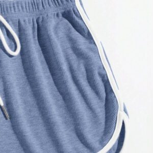 SHEIN EZwear 2 paquets de shorts d'été à nœud à la taille avec jambes évasées