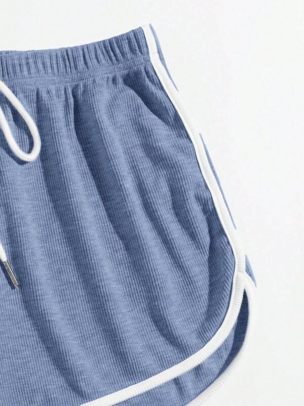SHEIN EZwear 2 paquets de shorts d'été à nœud à la taille avec jambes évasées – Image 24