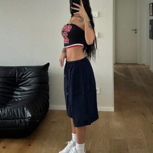 StreetHx Short cargo décontracté de printemps pour femme, couleur unie avec cordon de serrage à la taille