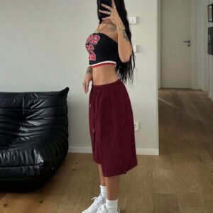 StreetHx Short cargo décontracté de printemps pour femme, couleur unie avec cordon de serrage à la taille