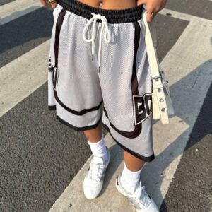 SHEIN EZwear Short maille jersey femme, décontracté été