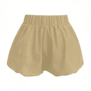 SHEIN Short casual minimaliste de couleur unie pour femme