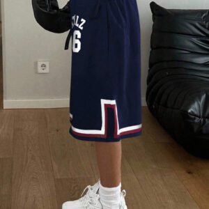 Flirla Short décontracté de sport à imprimé numérique, style de rue pour femme, été