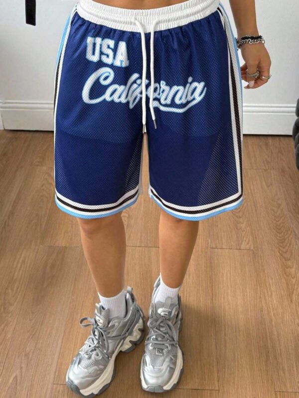 Coolane Short de sport respirant en maille pour femmes, style streetwear, jour de match, rave, festival. Short de basket-ball – Image 22