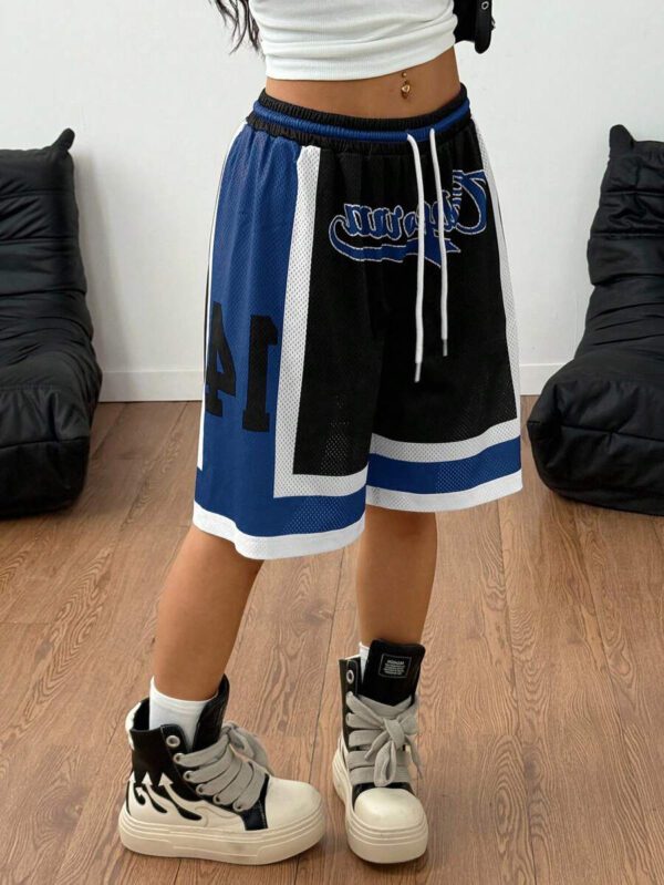 Coolane Short de sport respirant en maille pour femmes, style streetwear, jour de match, rave, festival. Short de basket-ball – Image 47