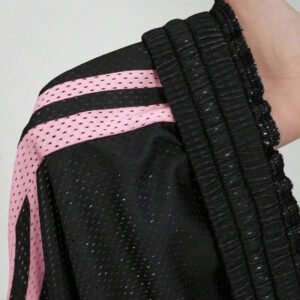 Coolane Short de sport noir respirant en maille pour femmes, streetwear/vêtements de sport printemps/été