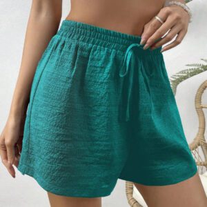 Gooodcoin VCAY Shorts d'été avec nœud à la taille