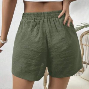 Gooodcoin VCAY Shorts d'été avec nœud à la taille