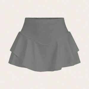 Gooodcoin EZwear Short en couleur unie décontracté pour femmes, été