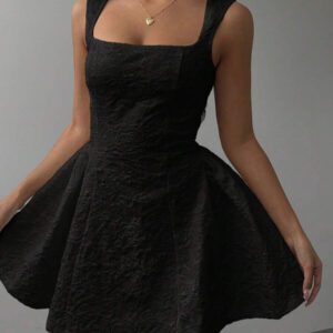 Aloruh Robe mi-longue à bretelles spaghetti de couleur unie pour femme, simple et à la mode, adaptée à l'été