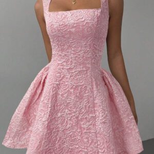 Aloruh Robe mi-longue à bretelles spaghetti de couleur unie pour femme, simple et à la mode, adaptée à l'été